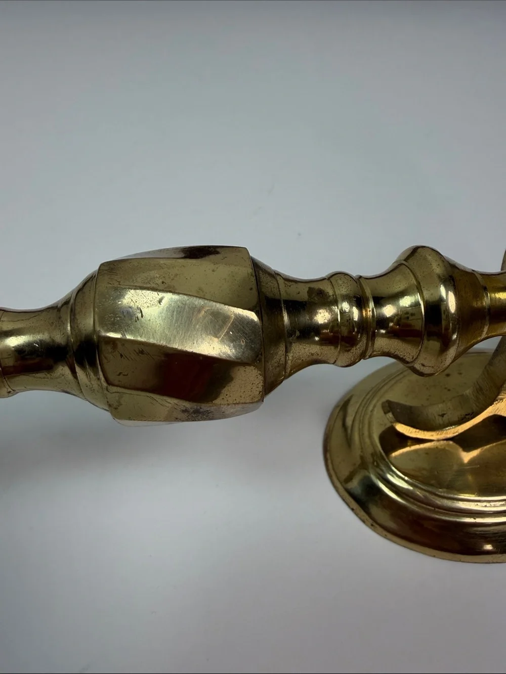 Vintage Solid Brass Wall Candle Sconce Traditional Shabby Chic Cottagecore